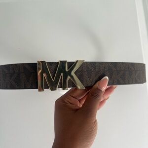 Michael Kors Metallic Brown Belt